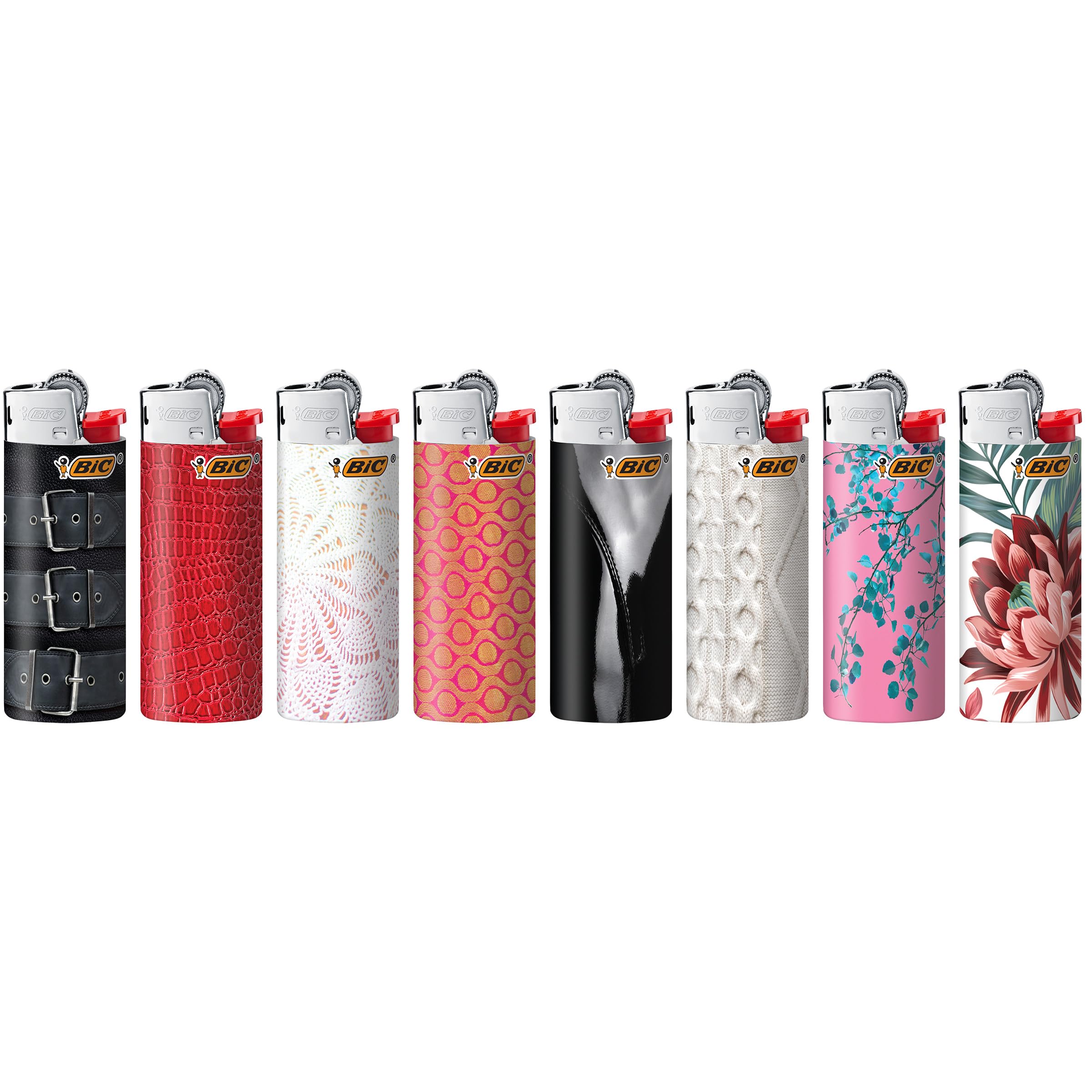 Foto 2 | Mini Colección De Moda Bic Más Ligera Con 8 Diseños Surtidos X8 - Venta Internacional.
