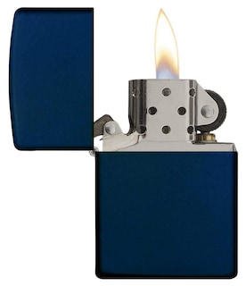 Foto 3 | Mechero De Bolsillo Zippo Classic Azul Marino Mate Resistente Al Viento - Venta Internacional.