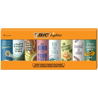 Foto 1 | Afirmaciones Positivas Del Encendedor De Bolsillo Bic Maxi Special Edition - Venta Internacional.