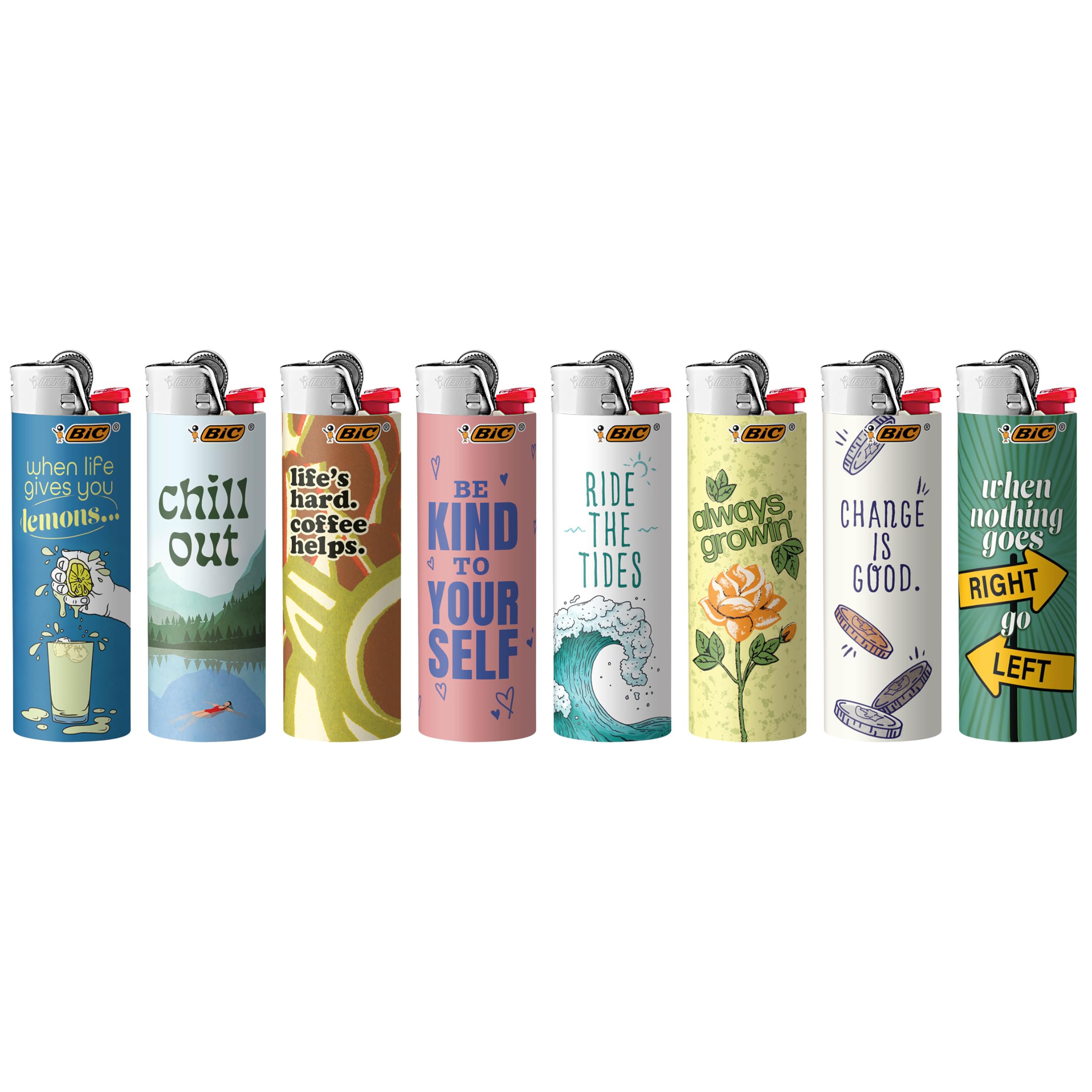 Foto 2 | Afirmaciones Positivas Del Encendedor De Bolsillo Bic Maxi Special Edition - Venta Internacional.