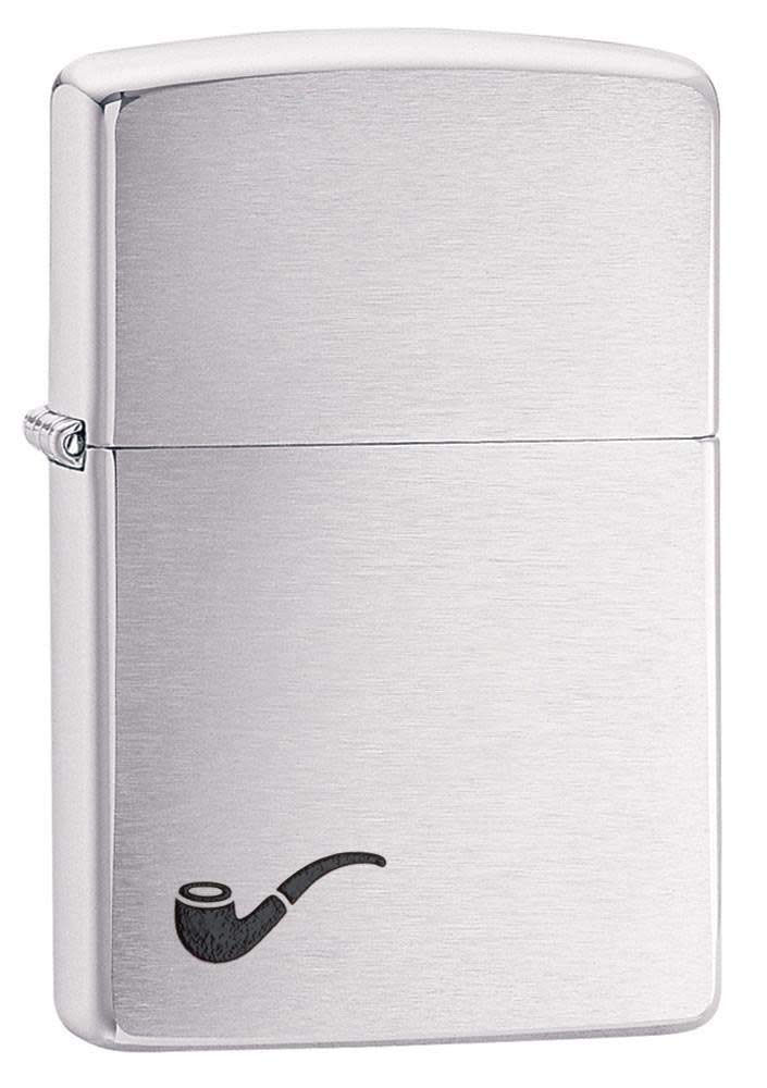 Foto 2 pulgar | Pipe Zippo Más Ligero  Cromado Cepillado  Negro  Unisex  Adulto - Venta Internacional.