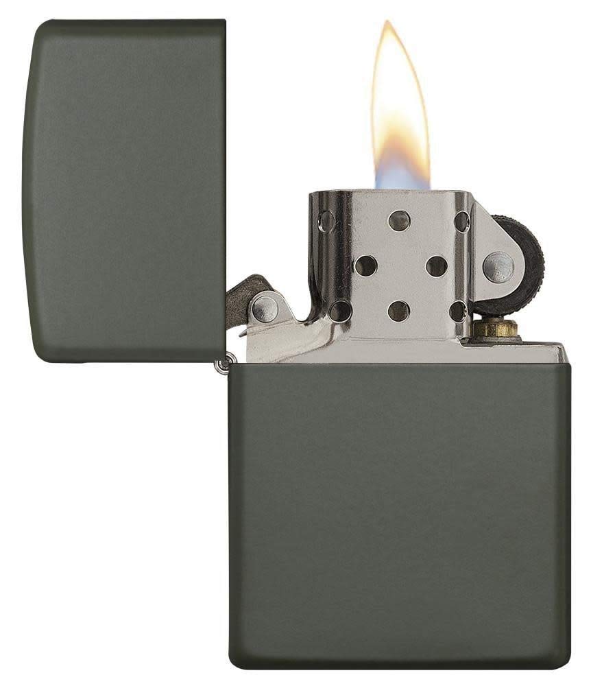 Foto 4 pulgar | Mechero De Bolsillo Zippo Classic  Verde Mate  Original  Fabricado En Ee. Uu. - Venta Internacional.