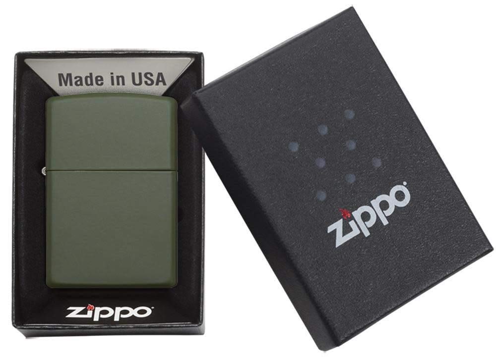 Foto 7 pulgar | Mechero De Bolsillo Zippo Classic  Verde Mate  Original  Fabricado En Ee. Uu. - Venta Internacional.