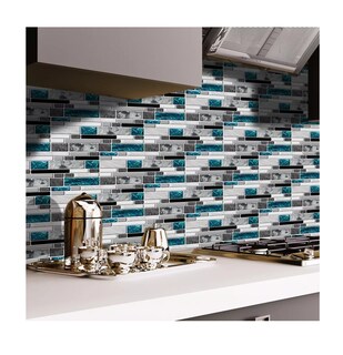 Foto 5 | Plástico Adherente Belug Multicolor - Diseño Azulejo 27 Piezas de 10 X 20 cm C/U