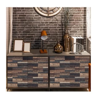 Foto 5 | Plástico Adherente Belug color Marrón - Diseño Madera 27 Piezas de 10 X 20 cm C/U
