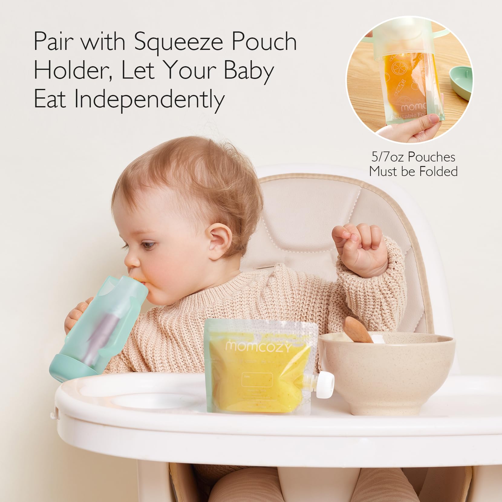 Foto 7 pulgar | Bolsas Reutilizables De Comida Para Bebés Momcozy Para Niños Pequeños, 200 Ml, Paquete De 10 - Venta Internacional.