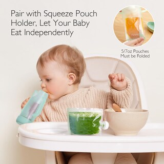 Foto 6 | Bolsas Reutilizables De Comida Para Bebés Momcozy Para Niños Pequeños, 150 Ml, Paquete De 10 - Venta Internacional.