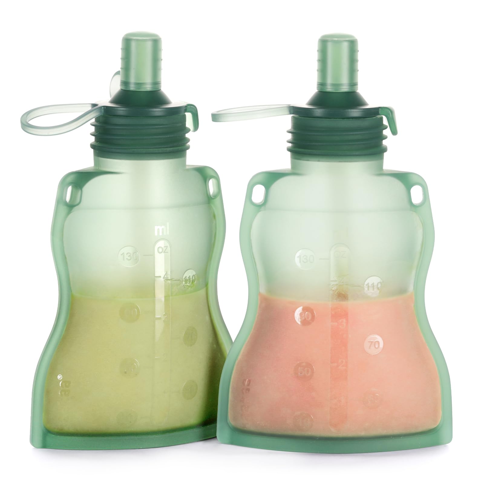 Foto 2 pulgar | Bolsa Reutilizable Para Comida Para Bebés Haakaa Yummy Pouch De 120 Ml, 2 Paquetes De 6 M O Más - Venta Internacional.