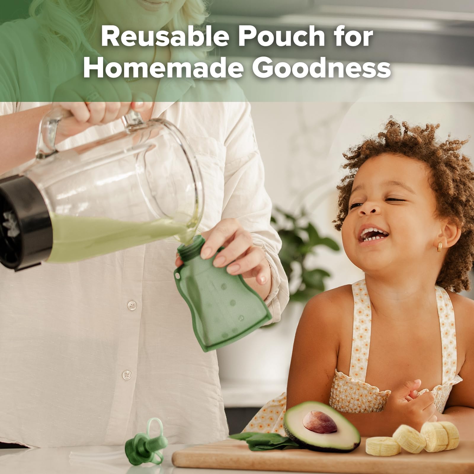 Foto 3 pulgar | Bolsa Reutilizable Para Comida Para Bebés Haakaa Yummy Pouch De 120 Ml, 2 Paquetes De 6 M O Más - Venta Internacional.