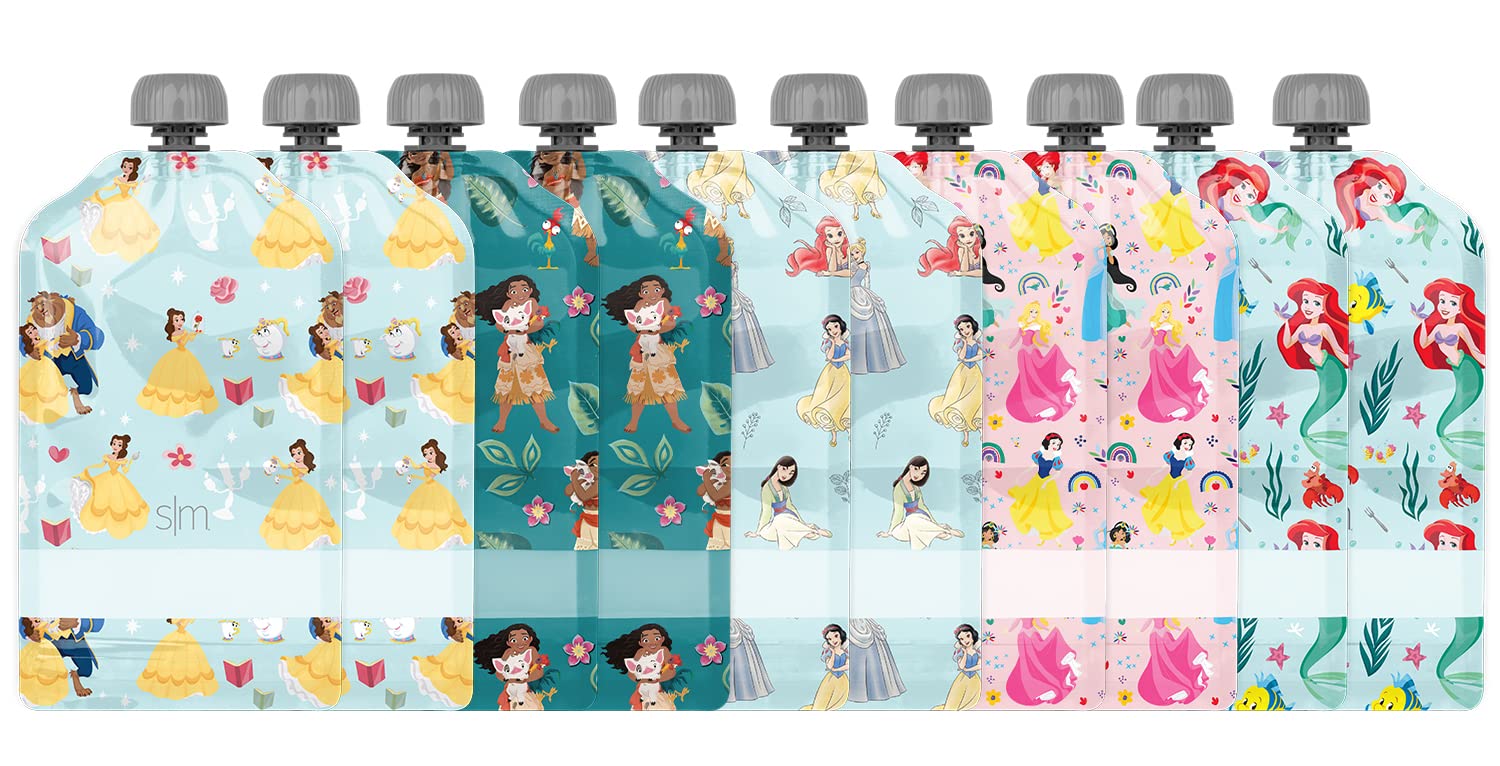 Foto 2 | Bolsas Reutilizables De Comida Para Bebés Simple Modern Disney, 150 Ml, Paquete De 10 - Venta Internacional.