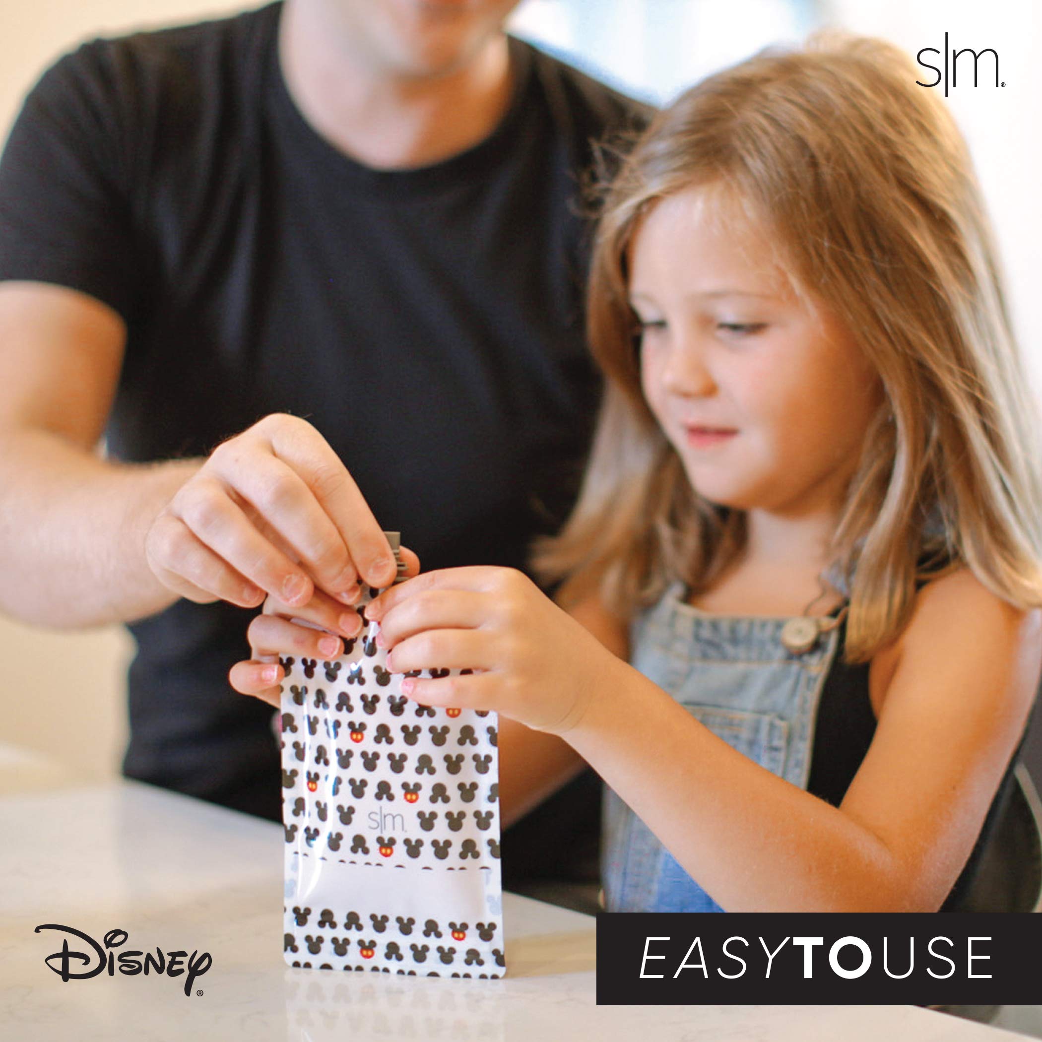 Foto 4 | Bolsas Reutilizables De Comida Para Bebés Simple Modern Disney, 150 Ml, Paquete De 10 - Venta Internacional.