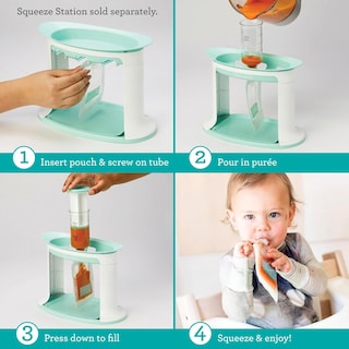 Foto 3 | Bolsitas Comprimibles Reutilizables Infantino Para Comida Casera Para Bebés 100 Ml - Venta Internacional.