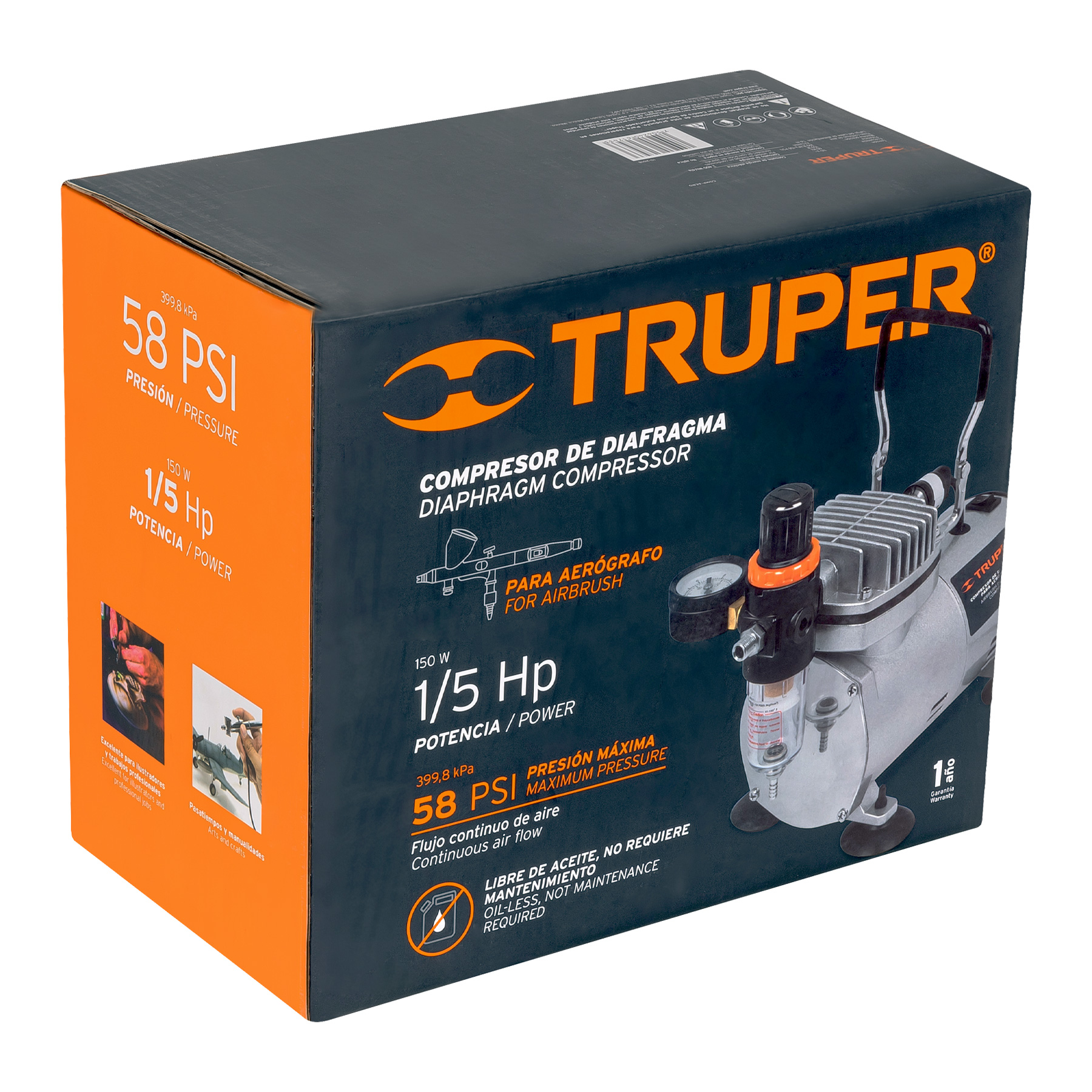 Foto 6 | Compresor Truper 17247 de 1/5 Hp