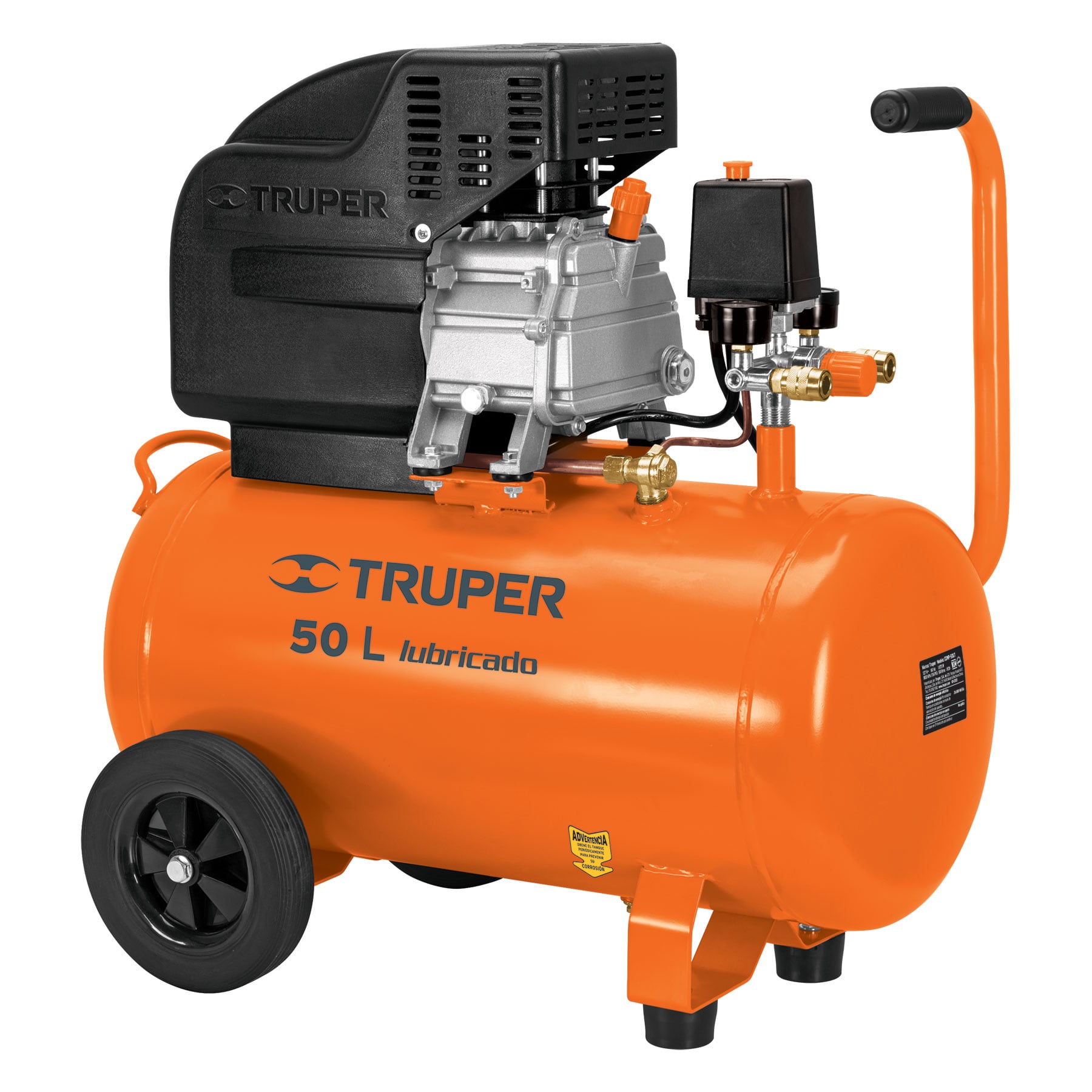 Foto 1 | Compresor Truper 15007 color Naranja Horizontal 50L 3-1/2 HP Potencia Máxima de 127 V