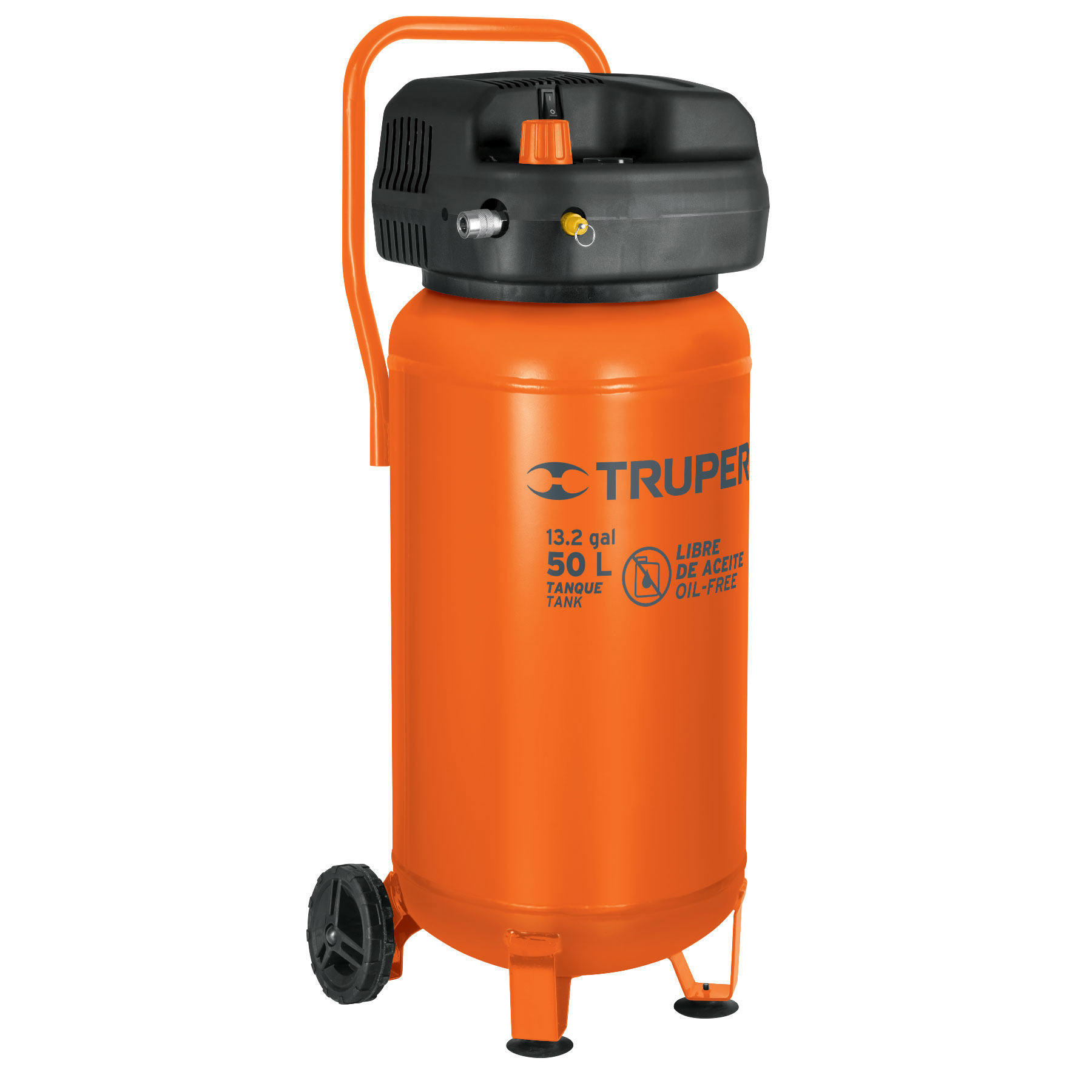 Foto 2 pulgar | Compresor de Aire Libre de Aceite Truper 13847 color Naranja 50 L 3 Hp