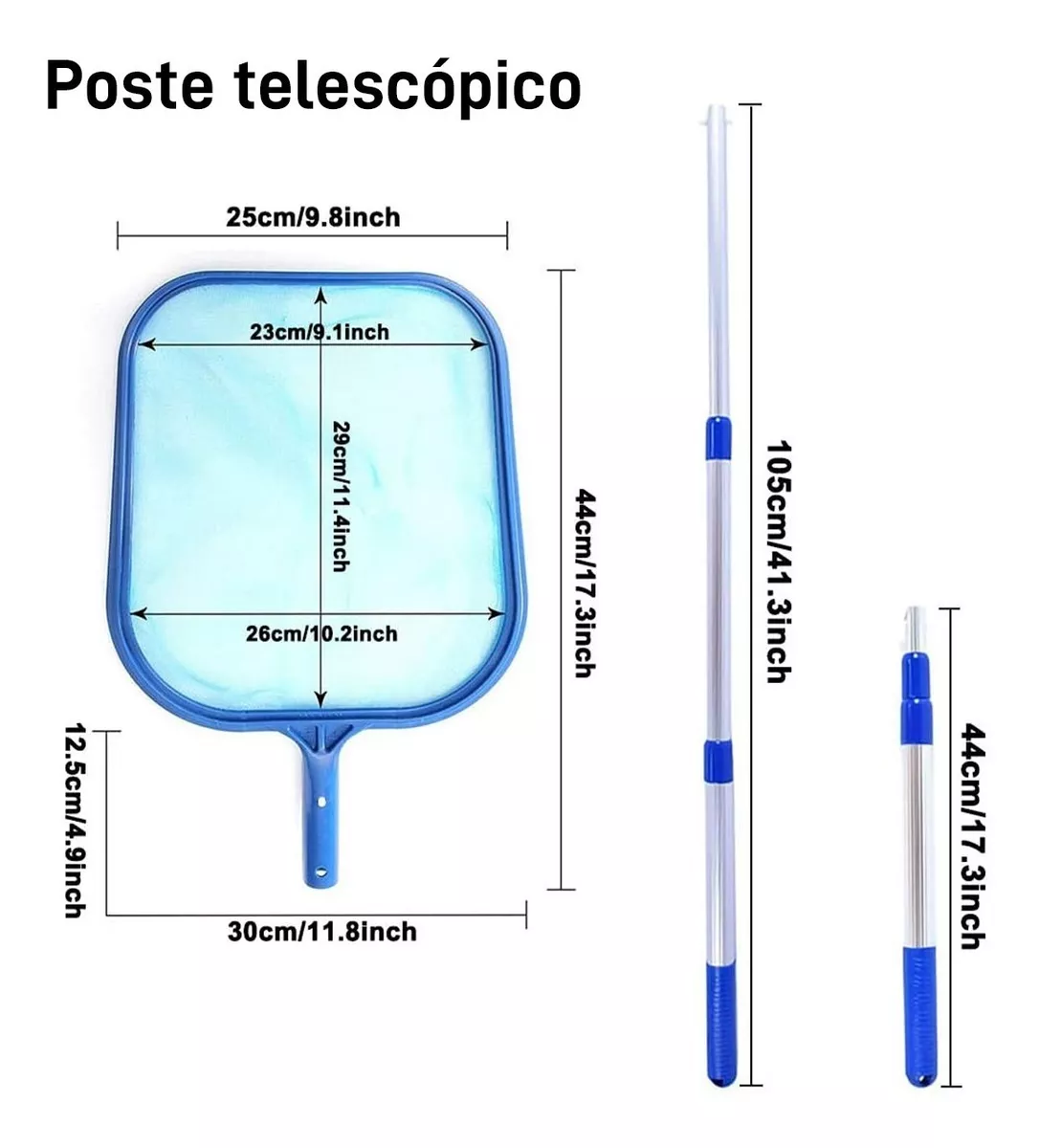 Foto 6 pulgar | Barredora para Alberca BELUG color Azul Cepillo Pala Aspiradora