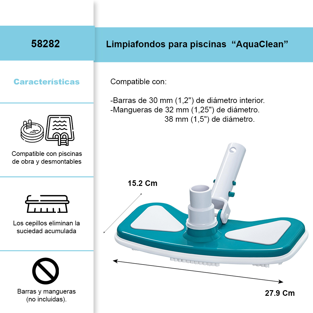 Foto 3 pulgar | Limpiafondos para Albercas y Piscinas Aqua Clean Bestway
