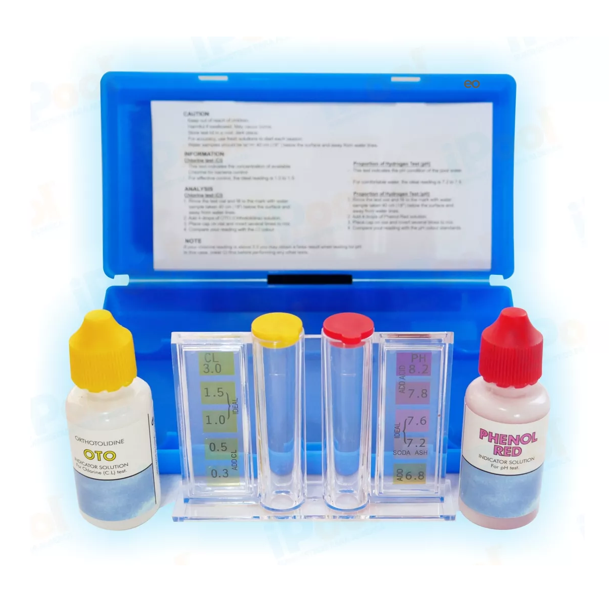 Foto 2 | Kit Básico Para Ajustar Cloro Y Ph Con Alguicida Alberca Eo Safe Imports Esi-15450-1 Azul