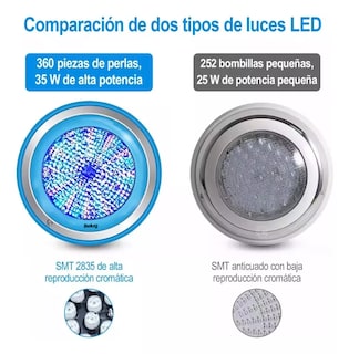 Foto 2 | Luz Led Para Piscina Belug 12v 24w Rgb Con Control Remoto Azul Plata
