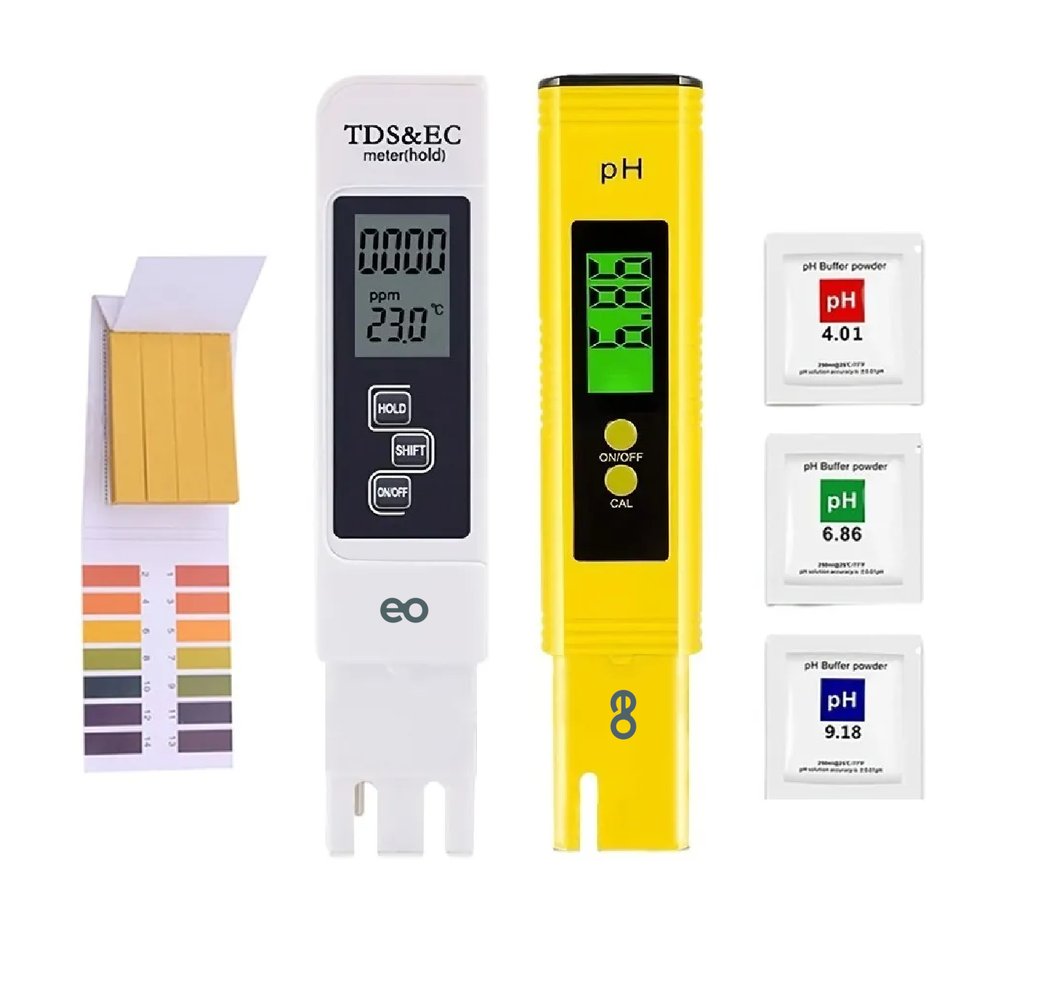Foto 3 | Medidor de PH Digital + Calibración de Polvo Eo Safe Imports Esi-979-1 Amarillo