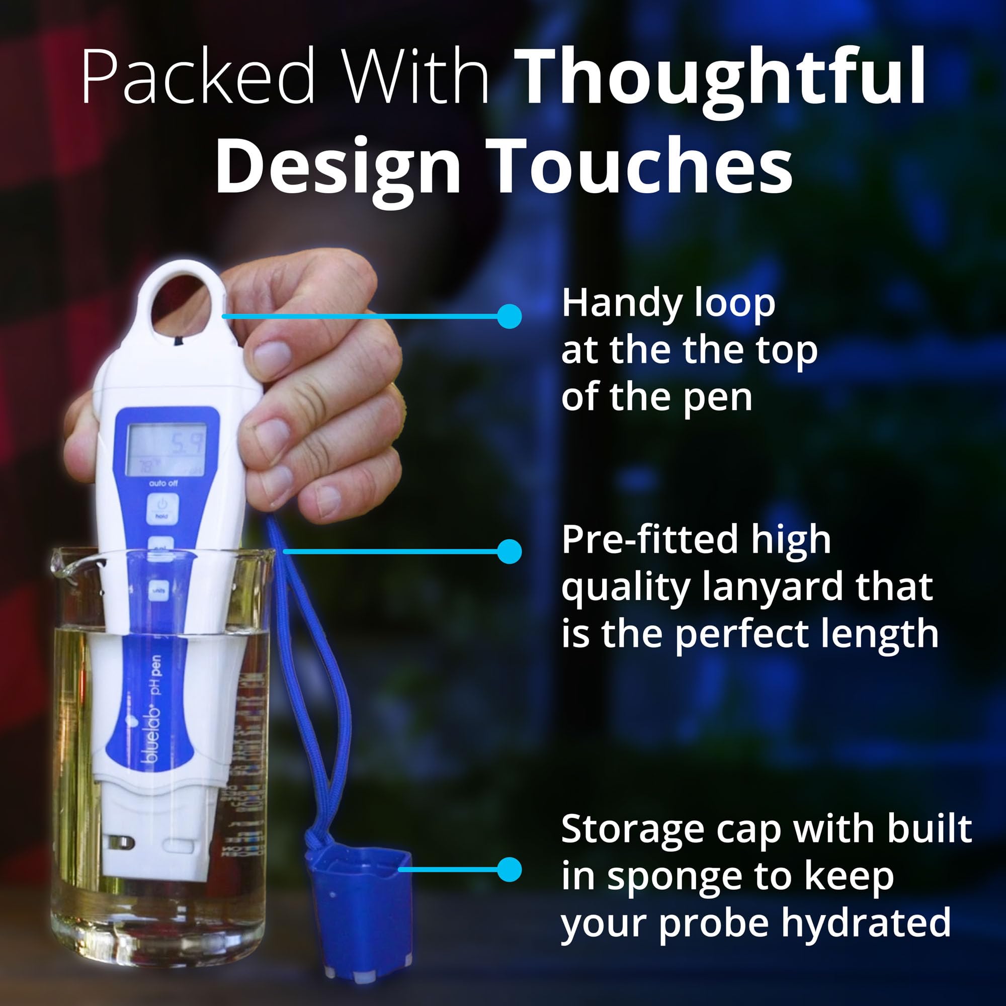 Foto 4 pulgar | Pluma De Ph Bluelab Con Precisión De ± 0,1 Ph Con Sonda Duradera Y Resistente Al Agua - Venta Internacional.