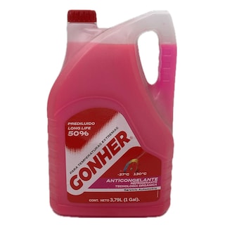 Foto 1 | Anticongelante Orgánico Gonher 4 Litros Rosa 50%