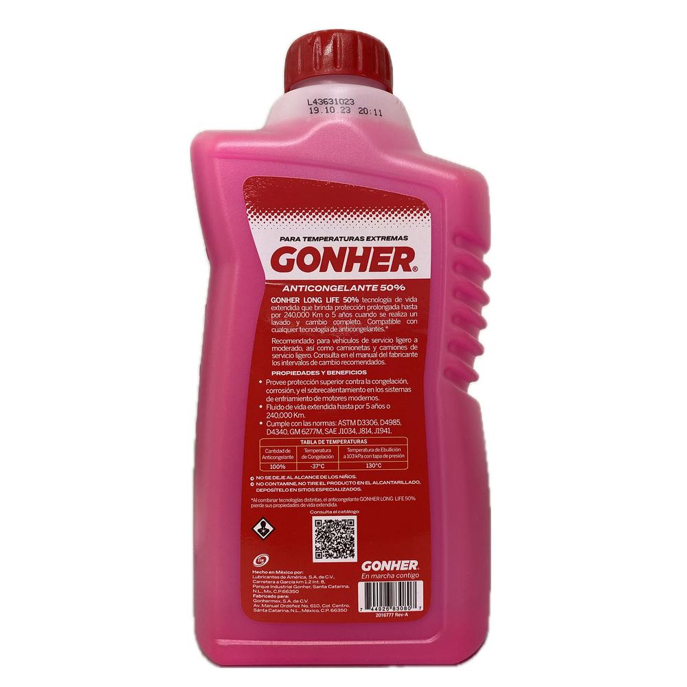 Foto 3 pulgar | Anticongelante Orgánico Gonher Rosa 50 % 946 ml