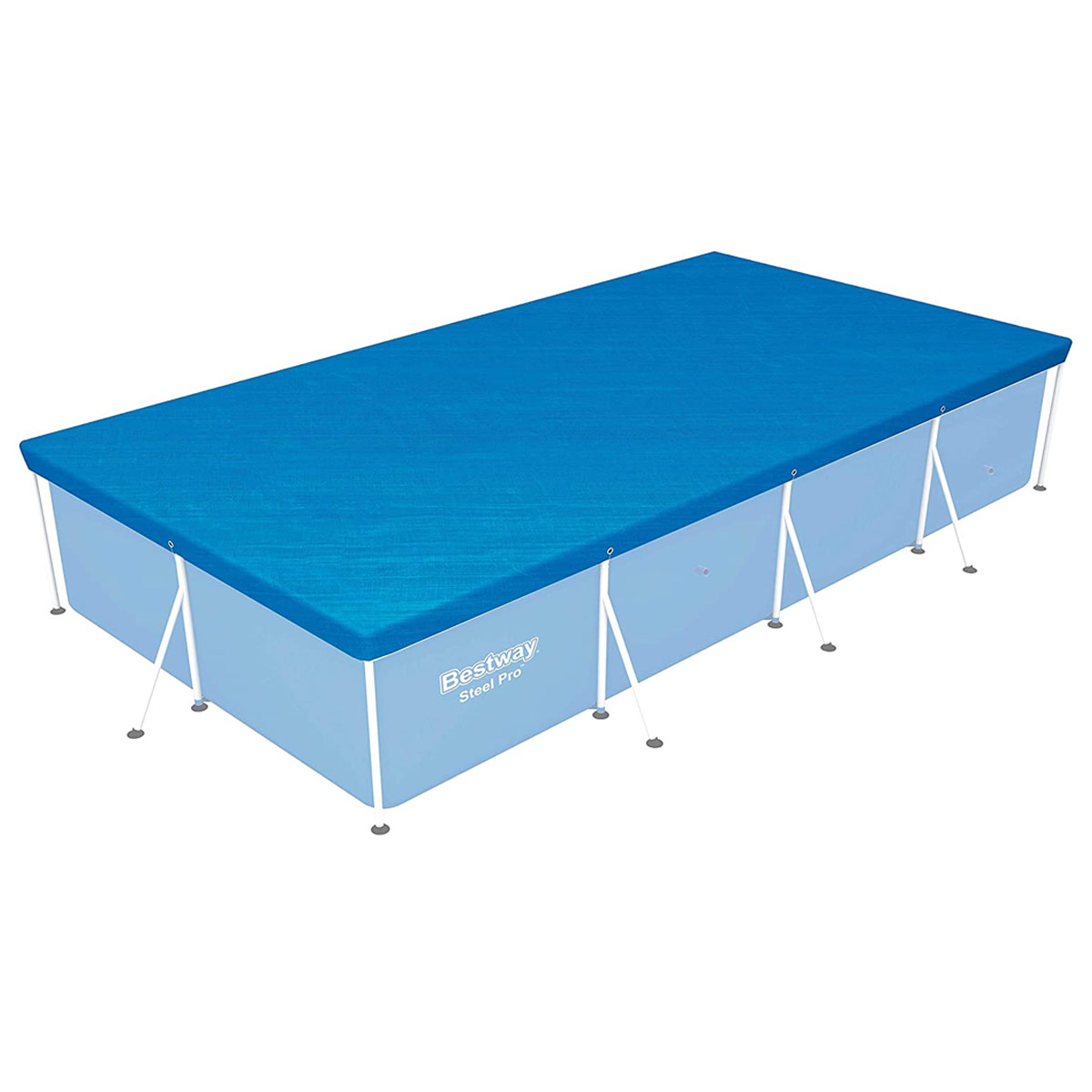 Cubierta Cobertor de Piscina Alberca Rectangular 4m Bestway color Azul