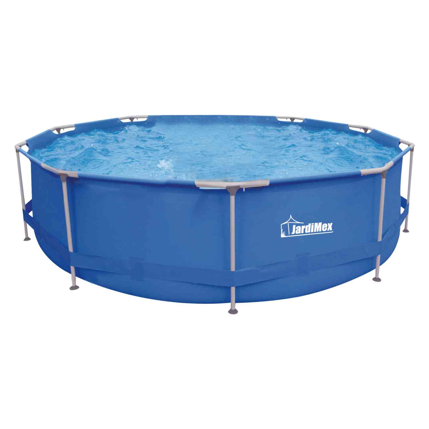 Alberca Jardimex mkz-albrfm305azu color Azul Redonda Mosaico 365 CM X 76 CM Altura más Bomba y Filtro
