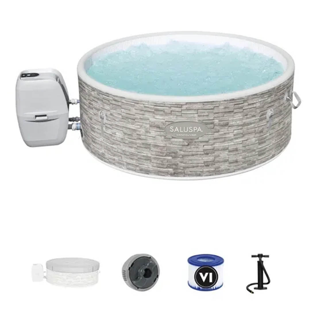 Alberca Jacuzzi Bestway color Gris