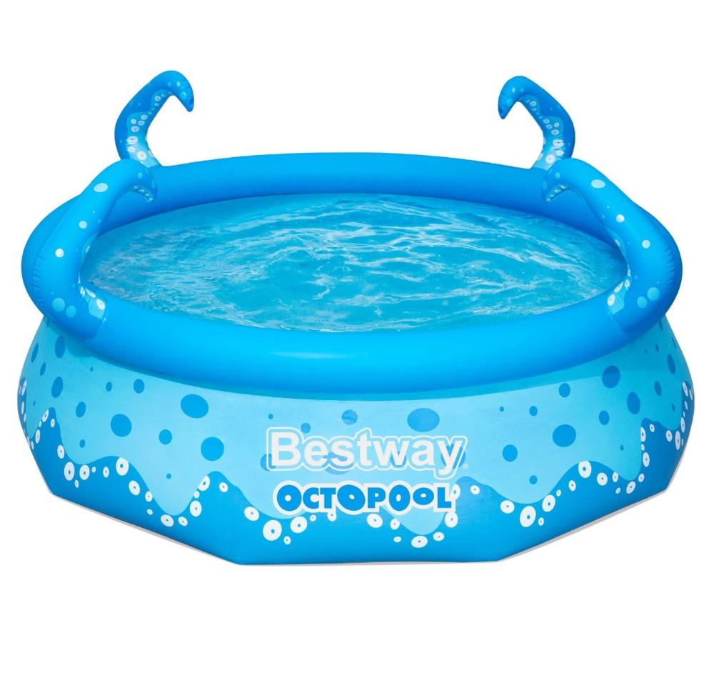 Alberca Semi-inflable Bestway Redonda color Azul