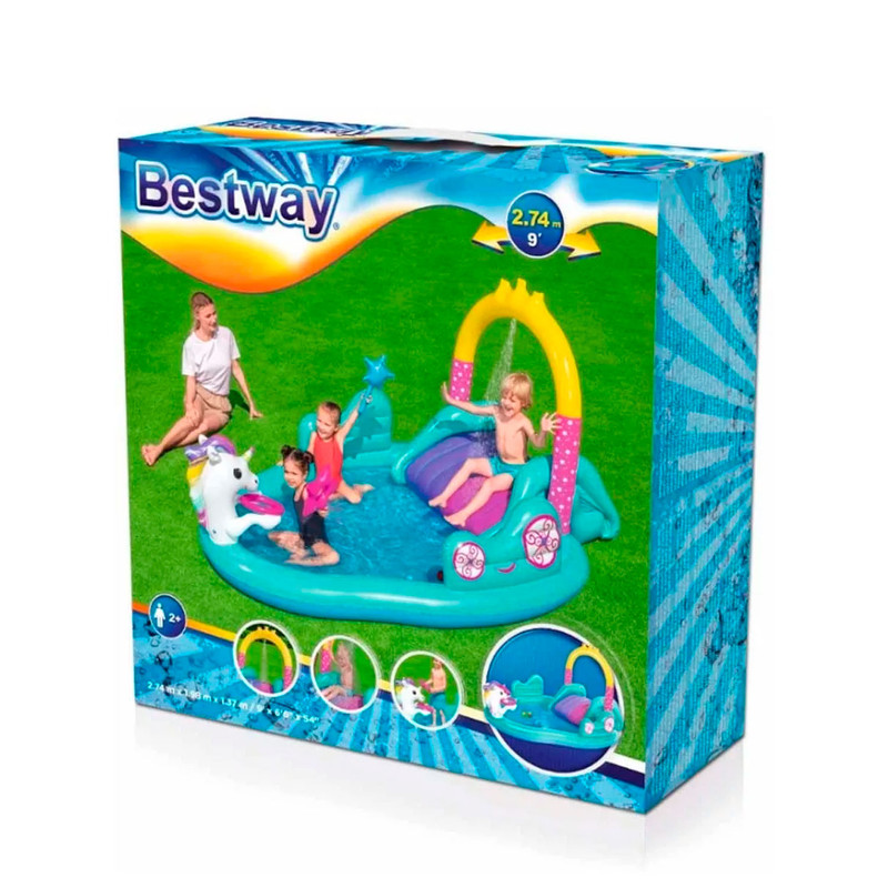 Foto 4 pulgar | Parque Acuático Inflable Bestway Unicornio