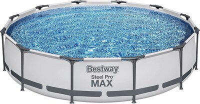 Foto 1 | Alberca Bestway 56678 color Gris Estructural Circular Steel Pro Bomba y Filtro