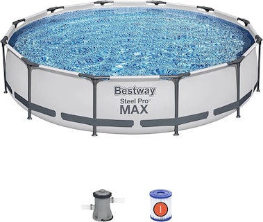 Foto 2 | Alberca Bestway 56678 color Gris Estructural Circular Steel Pro Bomba y Filtro
