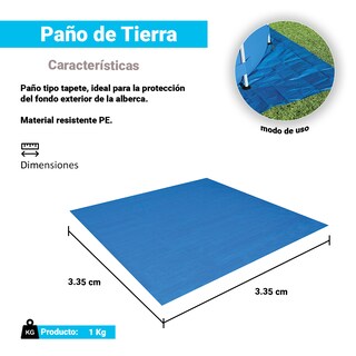 Foto 2 | Tapete Protector Para Alberca Tapiz Inferior Bestway 58001