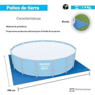 Foto 2 | Tapete Protector Para Alberca Tapiz Inferior Bestway 58003