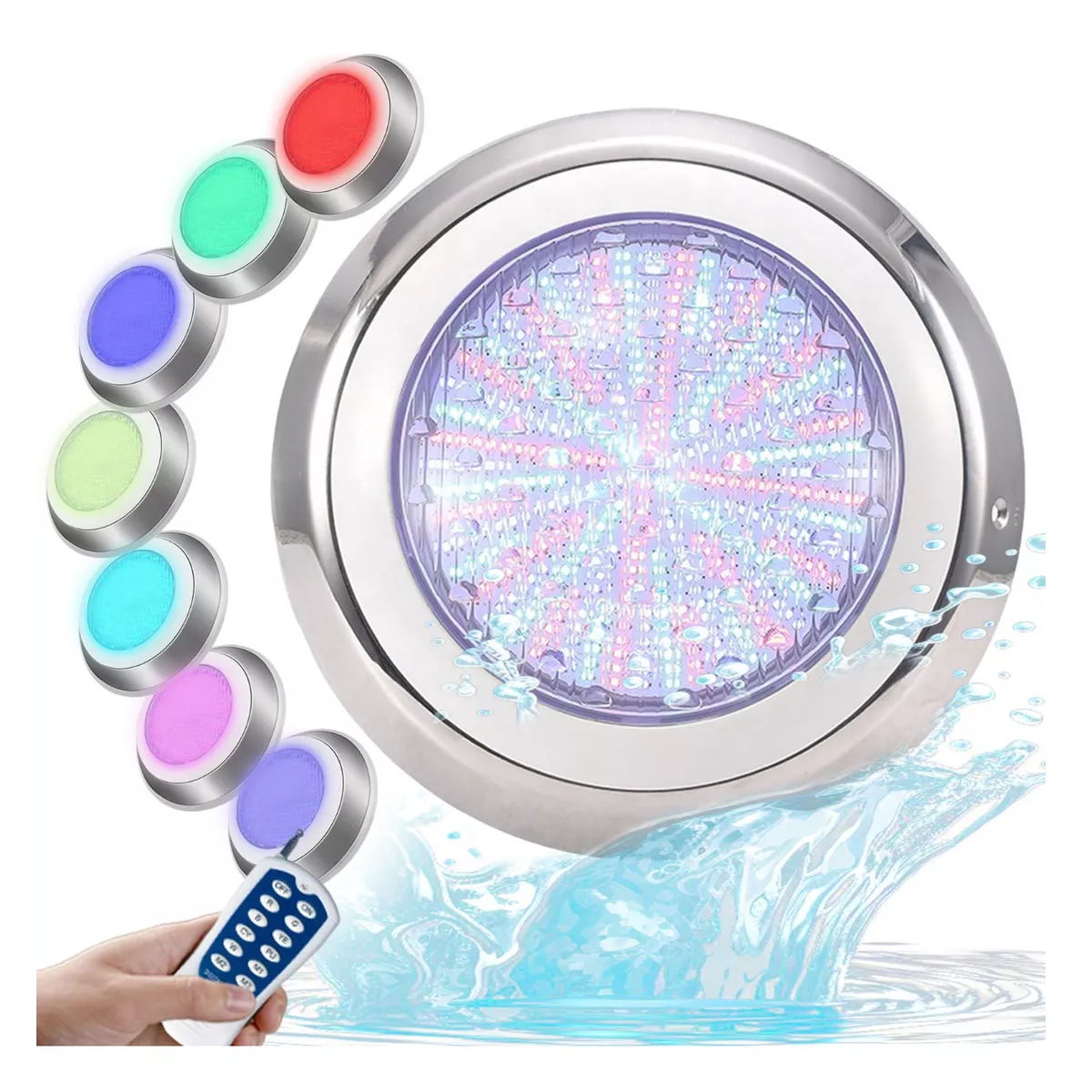 Foto 3 pulgar | Luz Led Para Piscina Con Control Remoto Eo Safe Imports Esi-12550 Blanco