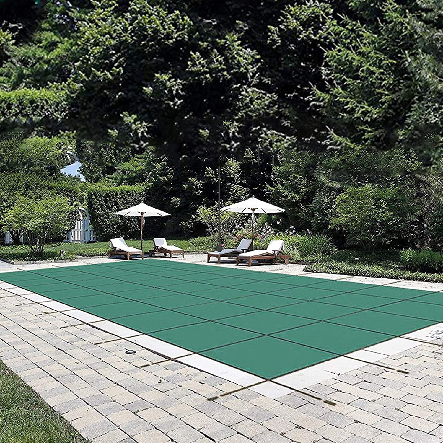 Foto 1 | La Cubierta De Seguridad Para Piscinas Vevor Se Adapta A Un Rectángulo Enterrado De 4,3 X 7,9 M - Venta Internacional.