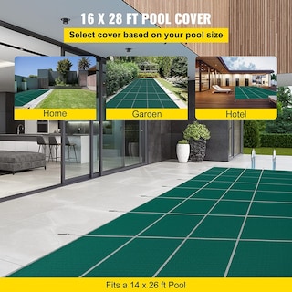 Foto 2 | La Cubierta De Seguridad Para Piscinas Vevor Se Adapta A Un Rectángulo Enterrado De 4,3 X 7,9 M - Venta Internacional.