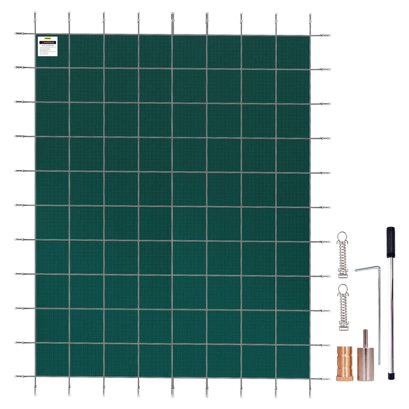 Cubierta de Seguridad para Piscina Enterrada Vevor 4.3 x 8.5 m Verde - Venta Internacional