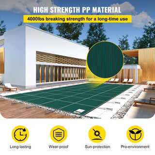 Foto 3 | Cubierta de Seguridad para Piscina Enterrada Vevor 4.3 x 8.5 m Verde - Venta Internacional