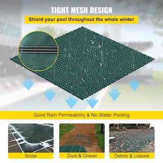 Foto 6 | Cubierta de Seguridad para Piscina Enterrada Vevor 4.3 x 8.5 m Verde - Venta Internacional