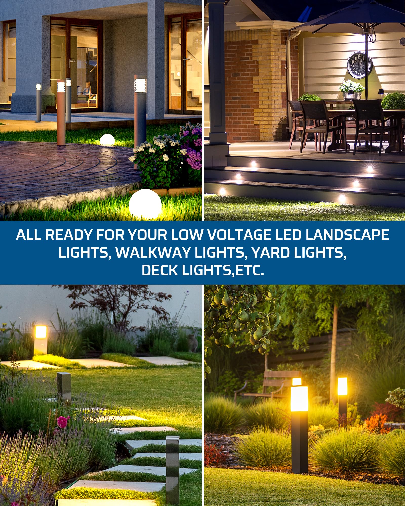 Foto 8 pulgar | Transformador De Iluminación De Paisaje De Bajo Voltaje Dewenwils 150w - Venta Internacional.