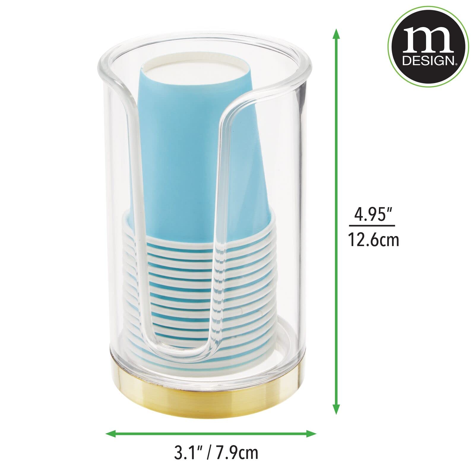 Foto 8 pulgar | Dispensador De Vasos Mdesign  Papel Desechable  Colección Lumiere - Venta Internacional.