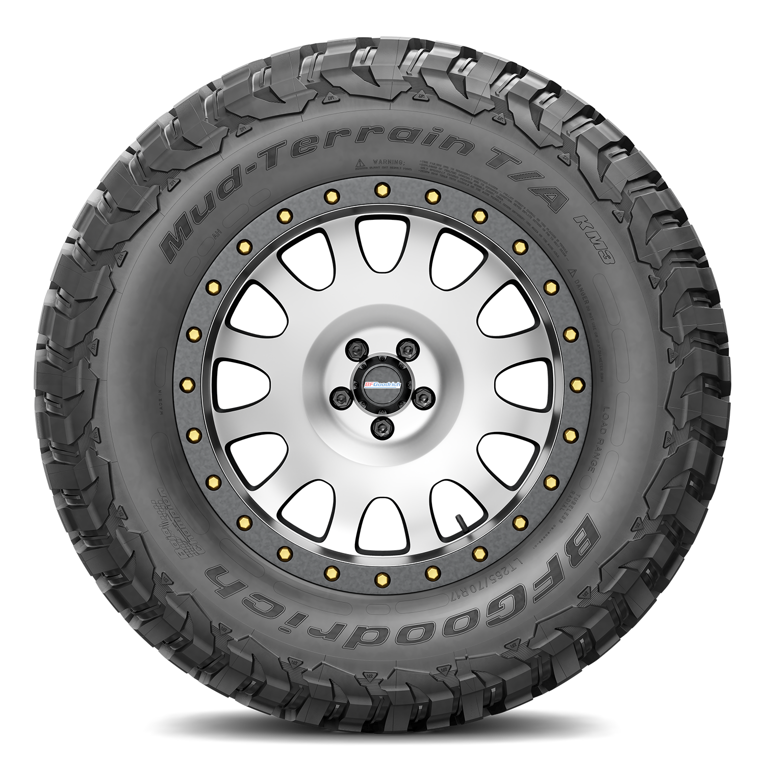 Foto 4 pulgar | Llanta Bfgoodrich  Mud Terrain T/a Km3 37x12.50r18 128q