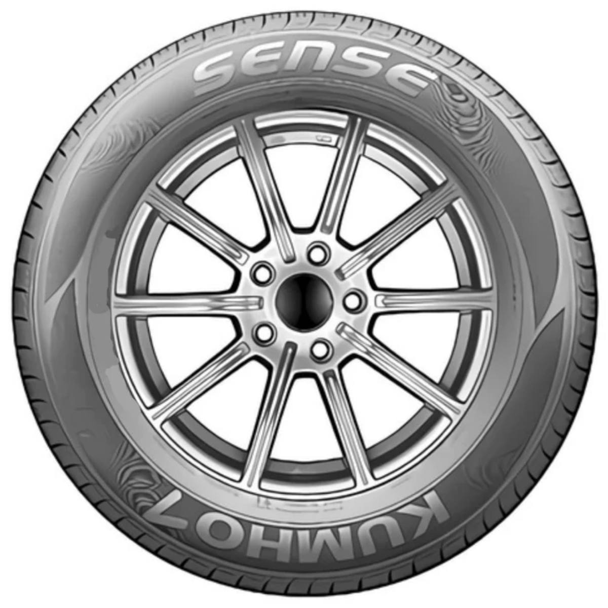 Foto 3 pulgar | Llanta 155/70r13 75t Kumho Sense Kr26