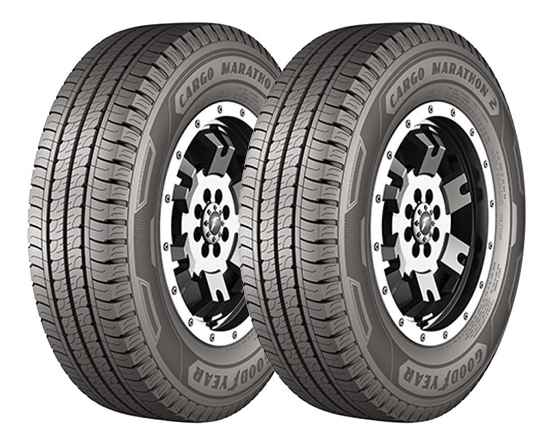 Foto 2 pulgar | Paquete de 2 Llantas 205/75r16 C Goodyear Cargo Marathon 2 111q