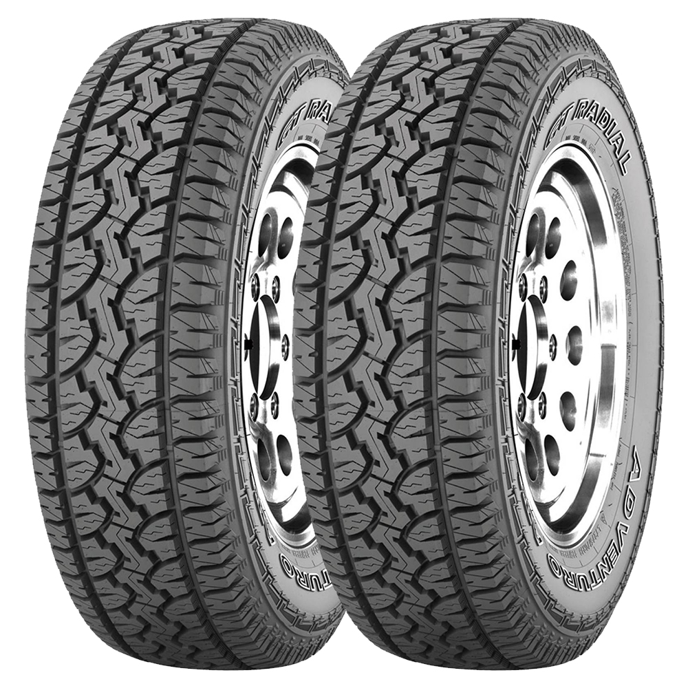Foto 2 pulgar | Paquete de 2 Llantas Gt Radial Adventuro At3 105s 235/75 R15