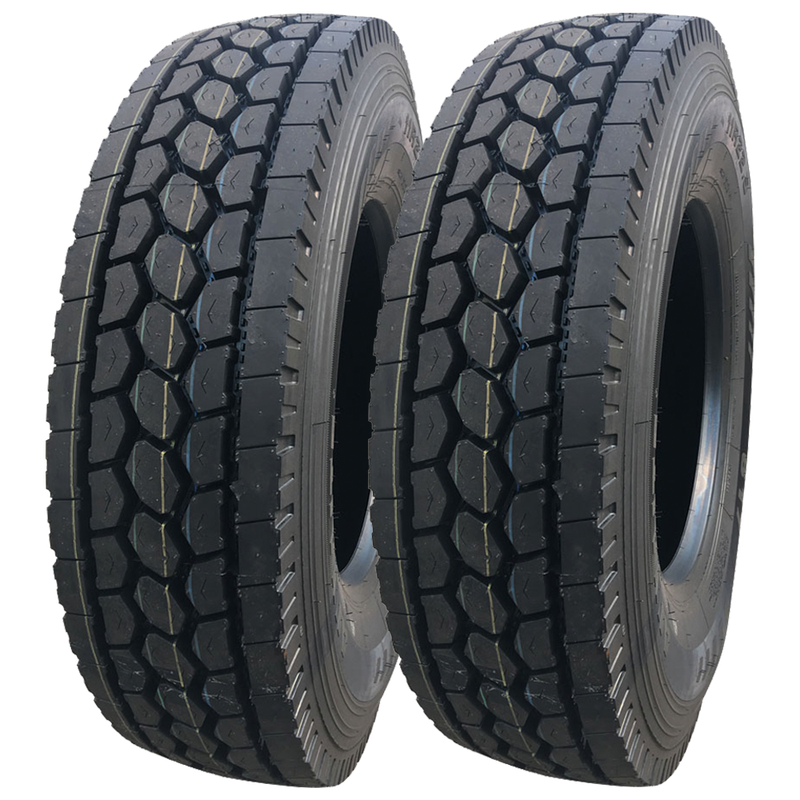 Foto 2 pulgar | Paquete de 2 Llantas  285/75r24.5 Eudemon Ud120 144