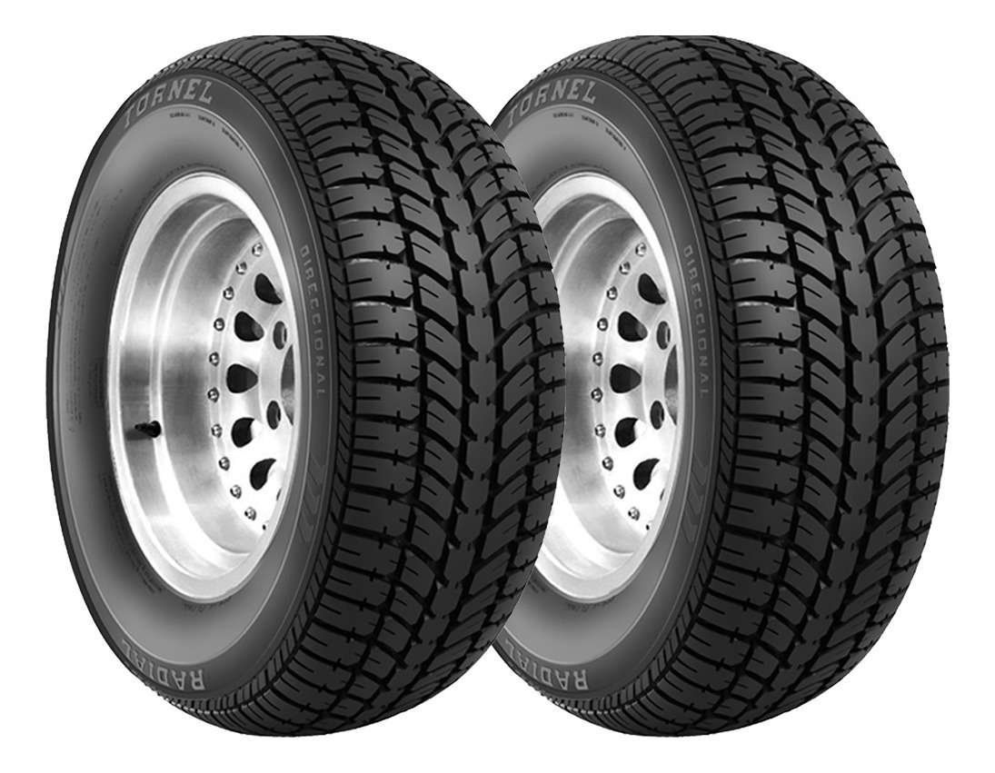 Paquete De 2 Llantas Tornel Direccional 80s 185/60r13